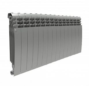 Радиатор биметаллический Royal Thermo BiLiner 500 Silver Satin (Серый) - 15 секций Радиатор биметаллический Royal Thermo BiLiner 500 Silver Satin (Серый) - 15 секций