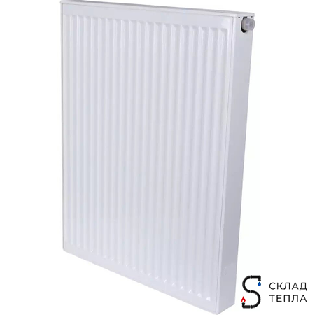 Радиатор стальной KERMI FTV 22 - высота 900 мм, длина 2300 мм с нижним подключением. Вид 1.