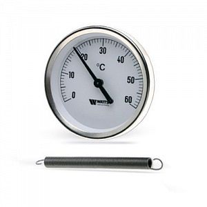 Термометр накладной WATTS F+R810 TCM - для труб 1'- 2' (D-63 мм, шкала 0-120°C)