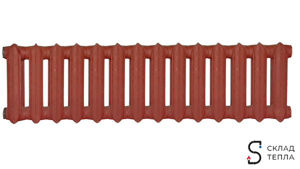 Радиатор чугунный  МС 300-140М секций 14. Вид 1.