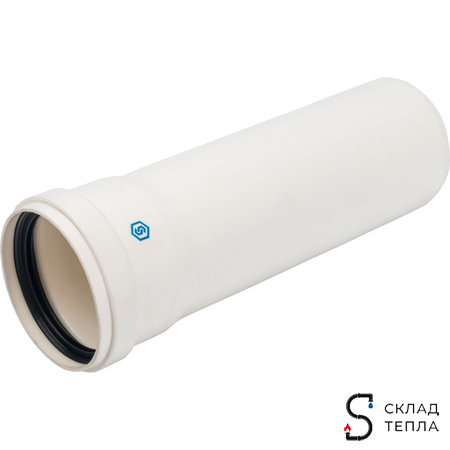 STOUT Элемент дымохода конденсац. труба 250 мм DN80 м/п PP-FE. Вид 1.