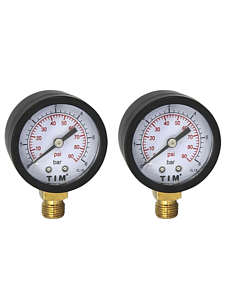 Манометр радиального подключения 1/4' - 6 бар (2 шт.)