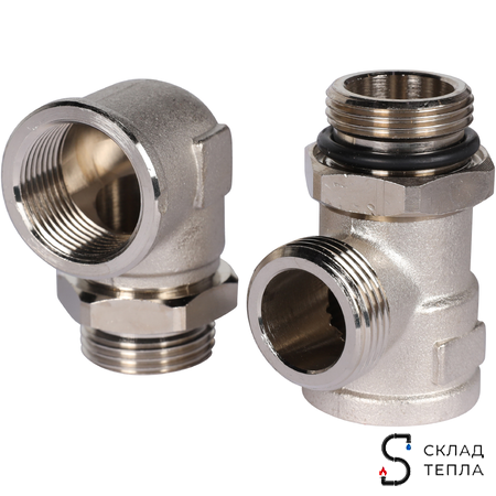 Насосно-смесительный узел STOUT - 1" (с термостатическим клапаном 30-60°C, с насосом и байпасом). Вид 8.