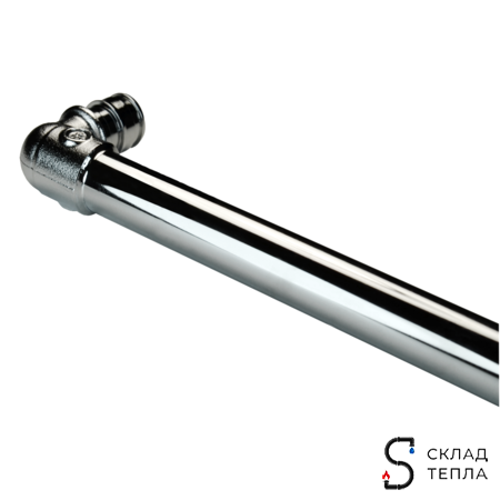 Подключение к радиатору Г-образное РОС - 20 (длина 300мм, аналог Uponor и Usystems). Вид 2.