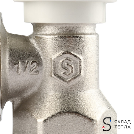 Клапан ручной терморегулирующий угловой STOUT - 1/2". Вид 9.