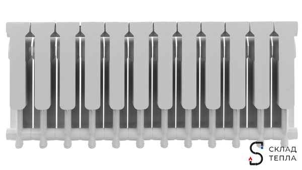 Радиатор алюминиевый ROMMER Profi 350 - 12 секций. Вид 2.