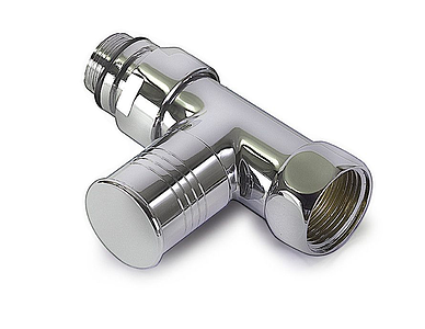 Вентиль прямой TIM 1' х 1/2' (НГ/НР) для полотенцесушителя (пара)