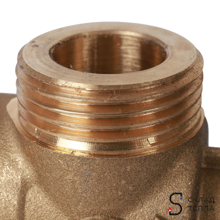 Компактный 2-ходовой зональный клапан STOUT с сервоприводом 230V (кабель 1м. НР 1", Kv 12). Вид 13.