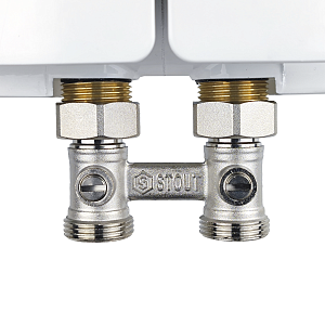 Узел нижнего подключения прямой STOUT - 3/4' (для двухтрубной системы)