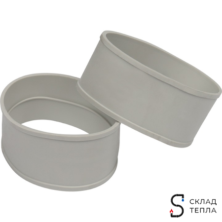 Комплект прохода через стену для коаксиального дымохода STOUT D60/100 мм (универсальный). Вид 10.