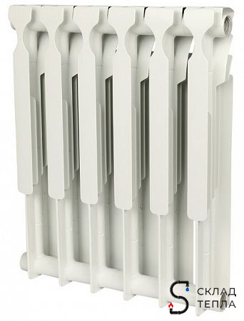 Радиатор алюминиевый ROMMER Plus 500 - 7 секций. Вид 3.