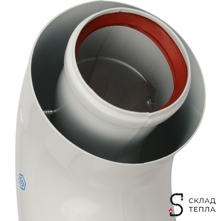 Комплект прохода через стену для коаксиального дымохода STOUT D60/100 мм (универсальный). Вид 8.