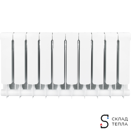 Радиатор биметаллический STOUT Space 350 - 10 секций. Вид 9.
