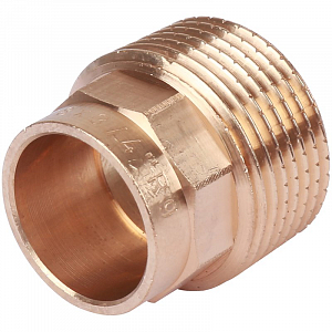 Переход на наружную резьбу Sanha 18х3/4'  для медных труб под пайку 4243g