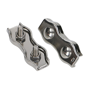 Зажим нержавеющий 3 мм Двойной