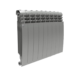 Радиатор биметаллический Royal Thermo BiLiner 500 Silver Satin (Серый) - 9 секций