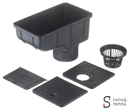 Трап уличный Gidrolica 300х166х200 мм. Вид 2.