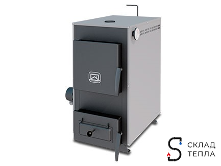Котел твердотопливный Теплодар Куппер ПРАКТИК - 14 кВт (со встроенным ТЭНом 6 кВт). Вид 1.