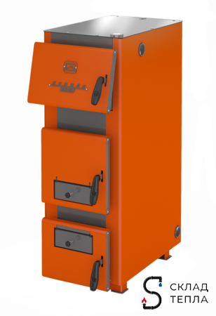 Котел твердотопливный Теплодар Куппер ПРО - 42 кВт (со встроенным ТЭНом 9 кВт). Вид 1.