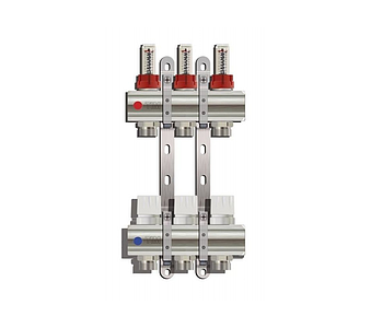 Коллекторные группы с расходомером (УПРОЩЕННЫЙ), 3 выхода