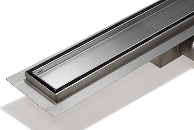 Трап-лоток из нержавеющей стали TIM 70х700 (c решеткой под плитку)