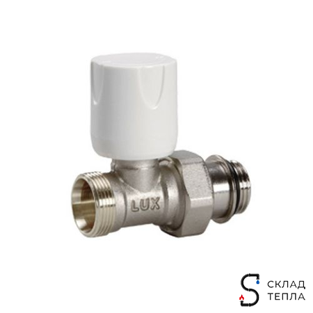 Вентиль ручной регулировки прямой LUXOR RD 101 - 1/2" (для стальных труб, Tmax 120°C, PN10). Вид 1.
