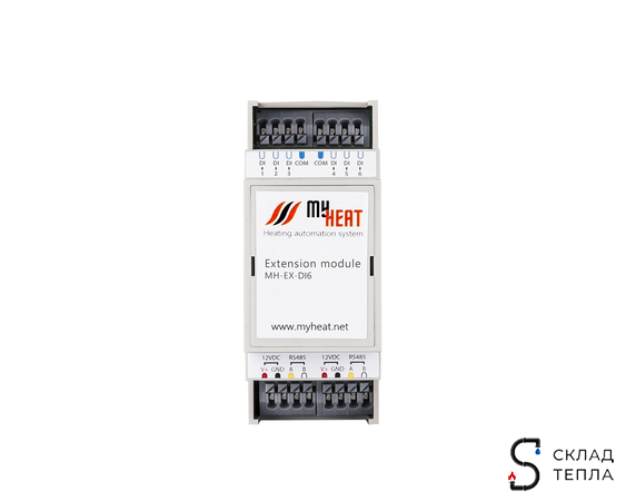 Дискретный блок расширения ЭВАН MYHEAT DI6. Вид 1.
