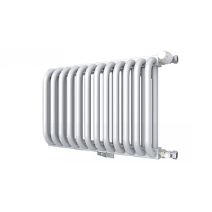 Радиатор 2 трубчатый Rommer 300 - 13 секций (боковое подключение, цвет белый RAL9016)