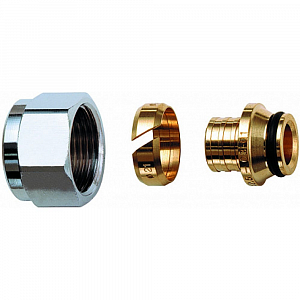 Соединение резьбозажимное TIM - 3/4' для труб из сшитого полиэтилена 16x2,0