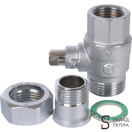 Шаровой 2-ходовой зональнйый клапан (НВ) 1х1". Вид 2.