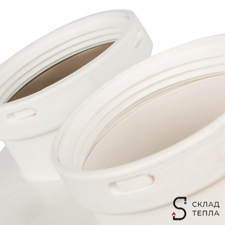 STOUT Элемент дымохода DN80/80 адаптер для подкл. разд. труб (совместимый Bosch (фланец ) PP-Ryton. Вид 5.