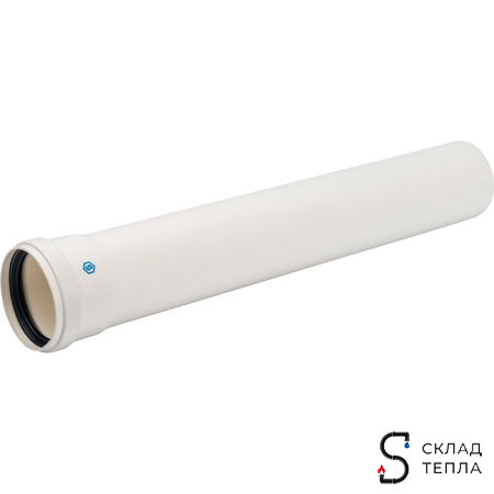 STOUT Элемент дымохода конденсац. труба 500 мм DN80 м/п PP-FE. Вид 1.