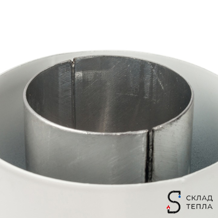 Адаптер для котла угловой для коаксиального дымохода STOUT D60/100 мм (для Vaillant, Protherm). Вид 5.