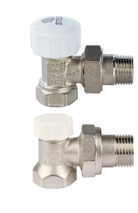 Комплект подключения радиатора STOUT угловой 1/2' (2 клапана)