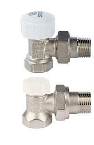 Комплект подключения радиатора STOUT угловой 1/2' (2 клапана)