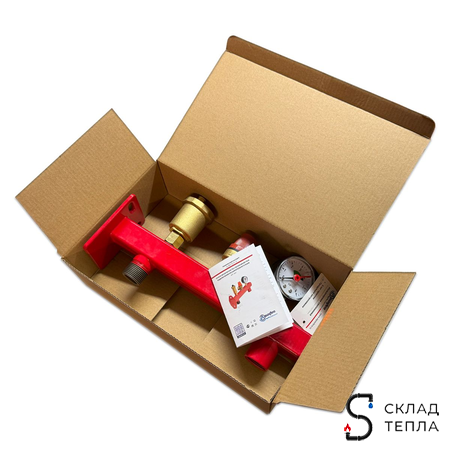 Группа безопасности котла с креплением Aquasfera - 3/4" (до 50 кВт, 6 бар). Вид 7.