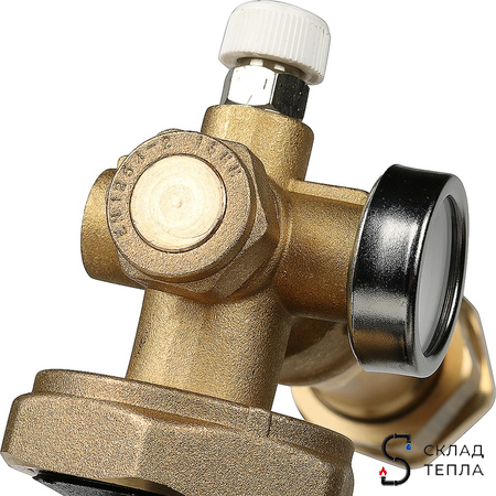 Насосно-смесительный узел STOUT - 1" (с термостатическим клапаном 20-43°C и насосом)*. Вид 14.
