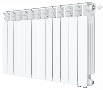 Радиатор биметаллический Rifar Base Ventil 500 - 12 секций (подключение нижнее справа) Радиатор биметаллический Rifar Base Ventil 500 - 12 секций (подключение нижнее справа)