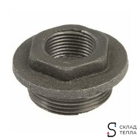 Заглушка для радиатора МС-140 проходная 1/2" (левая). Вид 1.