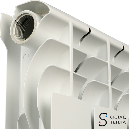 Радиатор алюминиевый ROMMER Profi 500 - 6 секций. Вид 6.