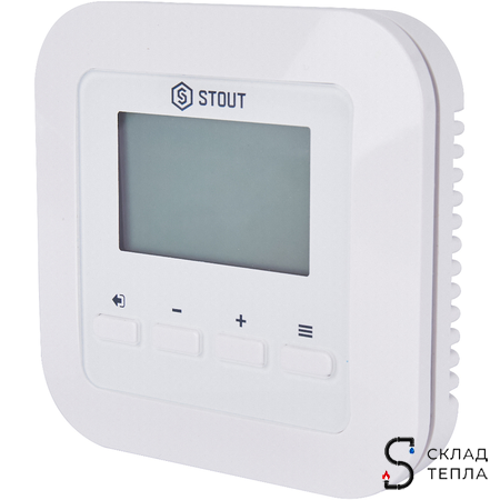 STOUT Проводной комнатный двухпозиционный регулятор ST-295v3, белый. Вид 2.