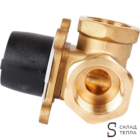 Клапан смесительный трехходовой STOUT - 1". Вид 3.