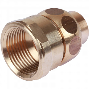 Переход на внутреннюю резьбу разъемный Sanha 22х1' под пайку 4340g (самоуплотняющийся)