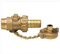 Кран сливной водоразборный ITAP 139 - 1/2' (НР/Штуцер, PN12, Tmax 90°С, без ручки)