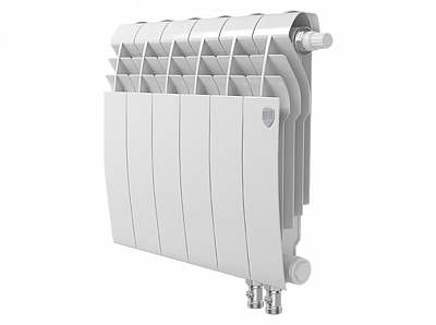 Радиатор биметаллический Royal Thermo BiLiner 350 V Bianco Traffico (Н) (Белый) - 6 секций