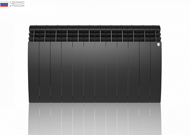Радиатор алюминиевый Royal Thermo Biliner Alum 500 Noir Sable  - 12 секций Радиатор алюминиевый Royal Thermo Biliner Alum 500 Noir Sable  - 12 секций