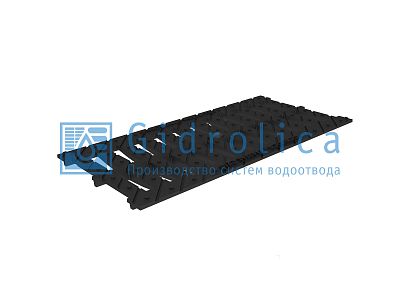 Решетка щелевая чугунная для лотка DN200 Gidrolica 500х237 мм