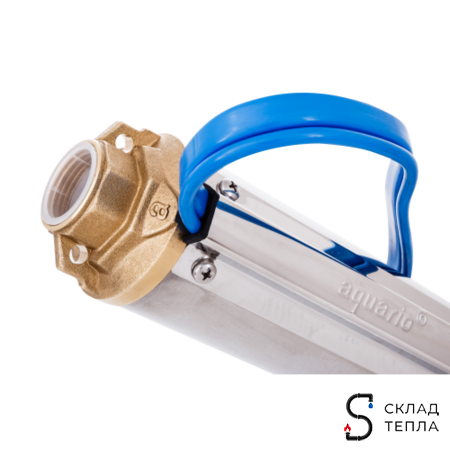 Насос скважинный Aquario ASP 1.5C-40-75 - 0,6 кВт (однофазный, Hmax 51 м, Qmax 50 л/мин,кабель 30м). Вид 2.