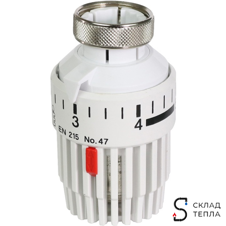 Головка термостатическая жидкостная  STOUT - 3015 (M30x1,5) (6-28°C). Вид 6.