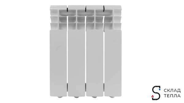 Радиатор алюминиевый ROMMER Profi 350 - 4 секции. Вид 1.